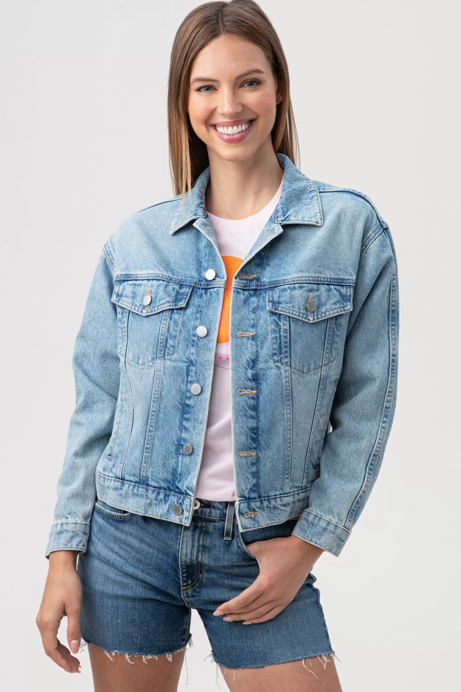 Women Trina Turk Ag Arllow Denim Jacket