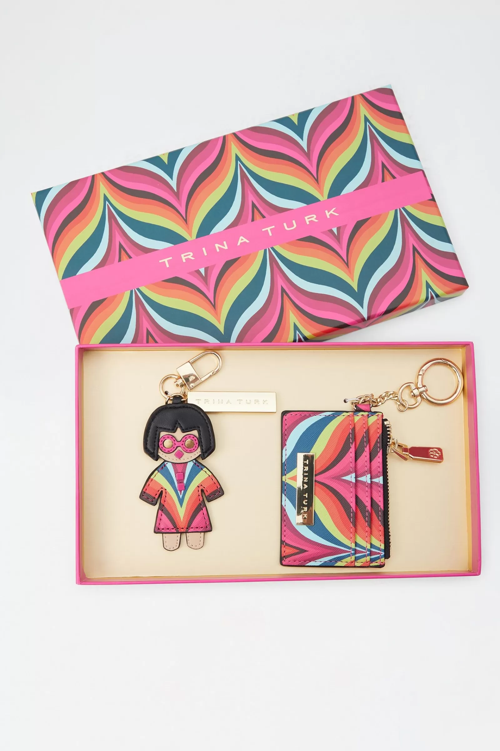 Trina Turk Chelsea Chevron Trina Keychain And Cardholder