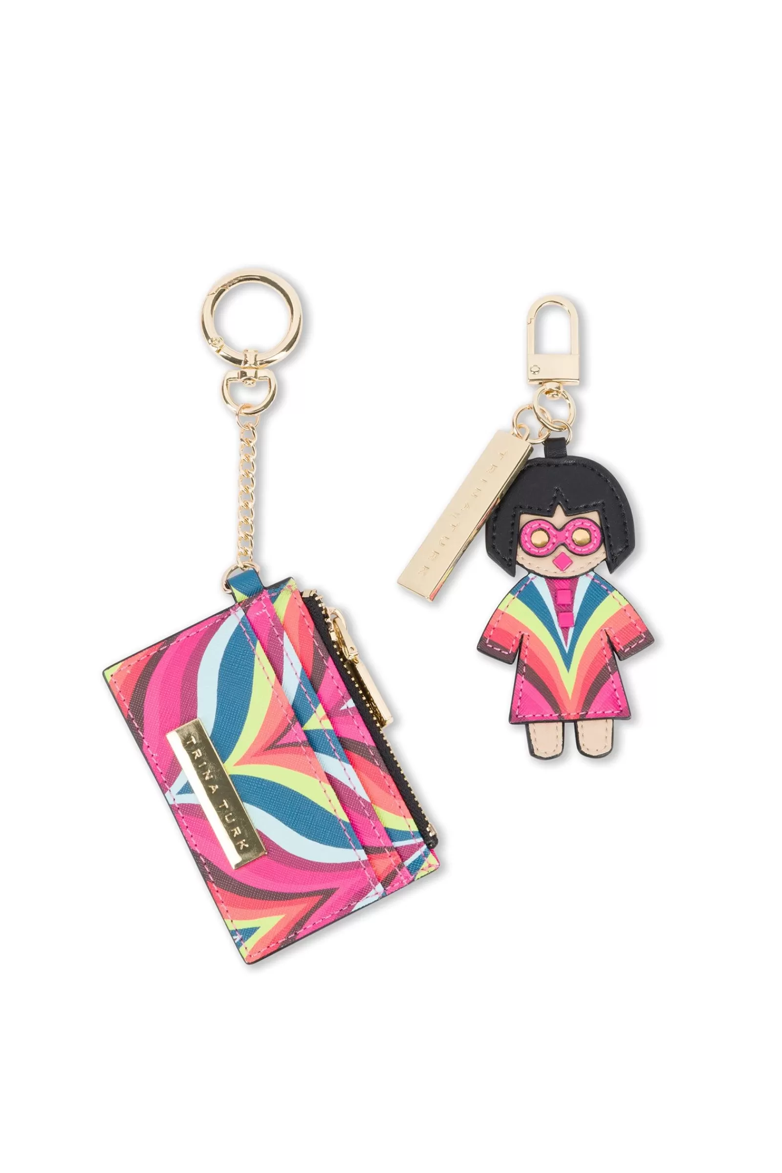 Trina Turk Chelsea Chevron Trina Keychain And Cardholder