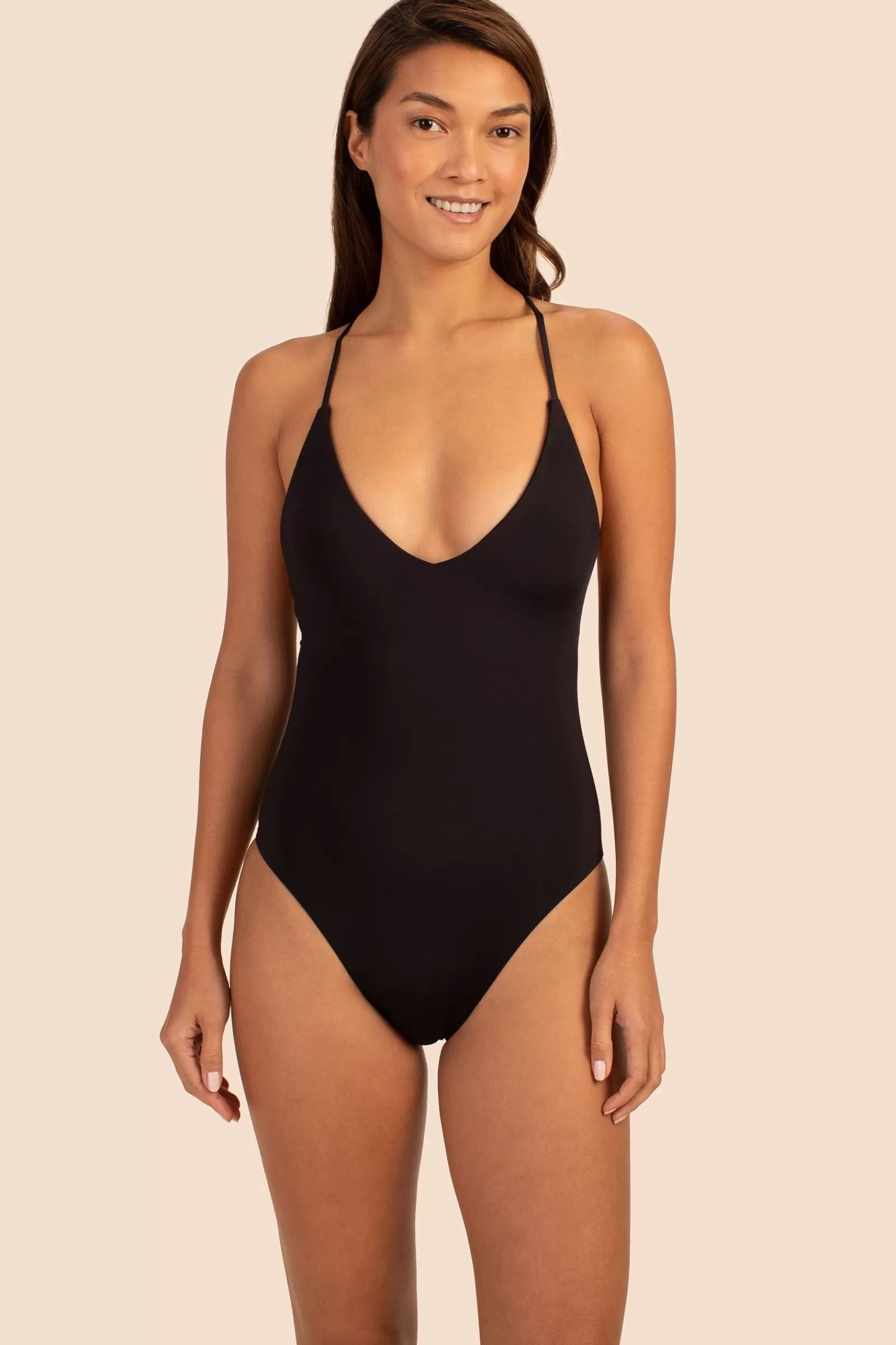 Women Trina Turk Monaco Solids Convertible Maillot One Piece