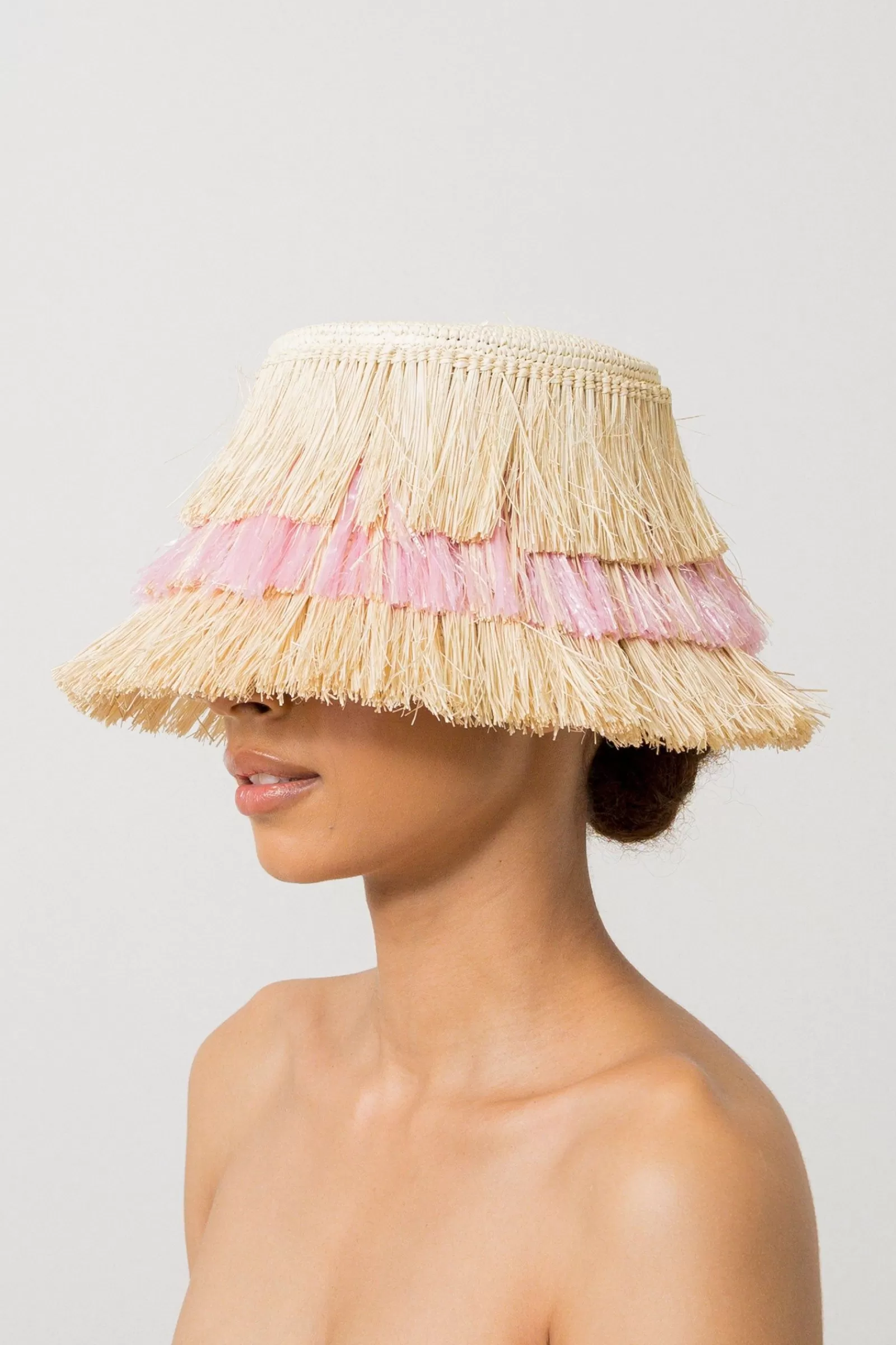 Trina Turk Sensi Studio Fray Lampshade Hat