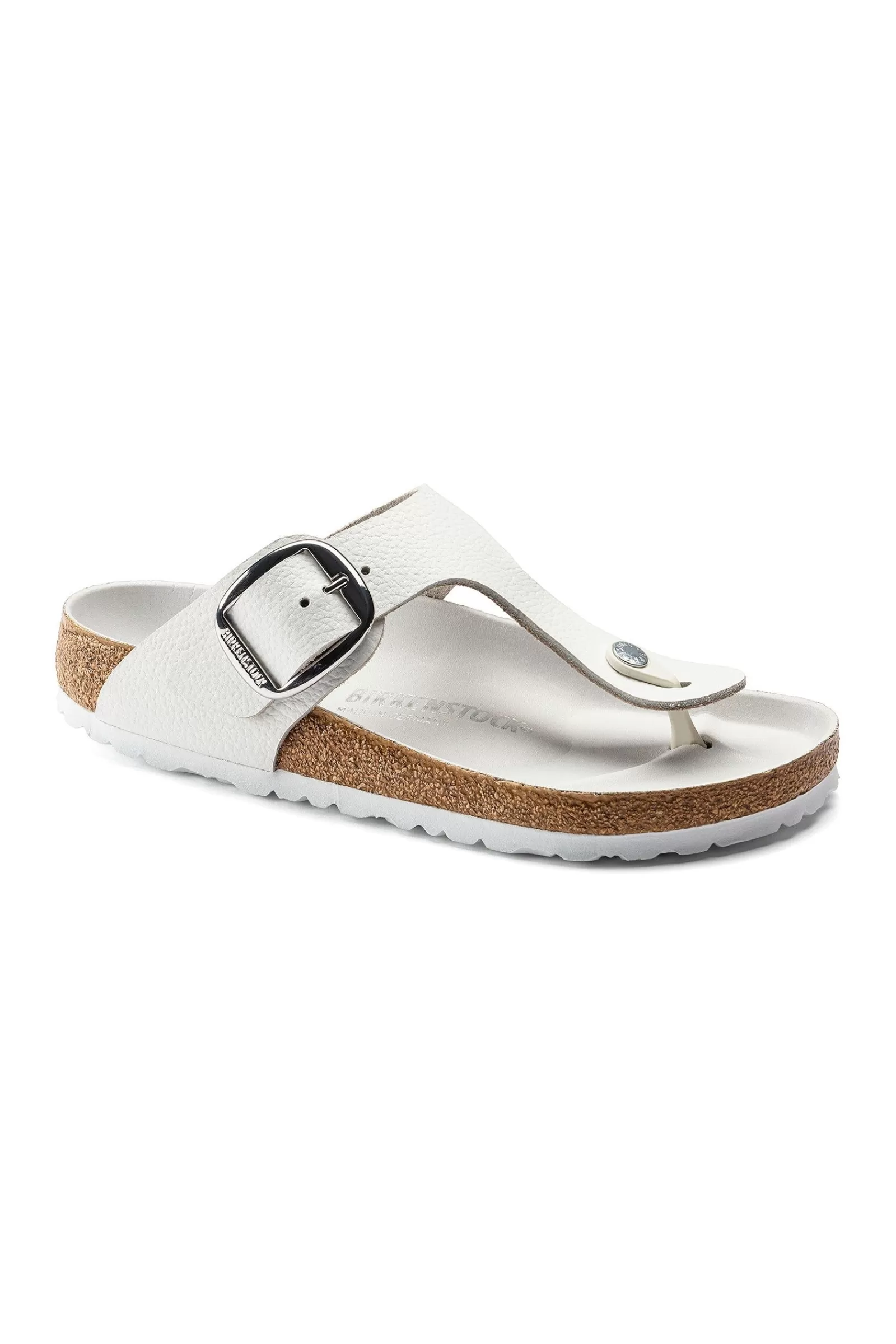 Trina Turk Women'S Gizeh Big Buckle Leather Thong Sandal